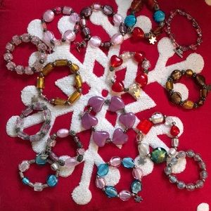 Glass Beaded Bracelets